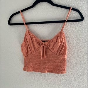 Peach crop top